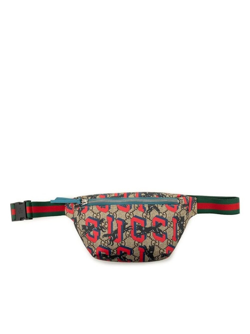 Gucci Children's Gg Supreme Sherry Line Waist Bag Beige
